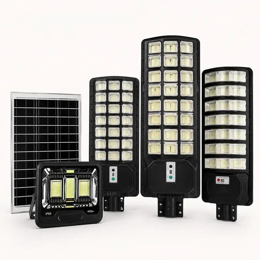 Solar Street Light with Motion Sensor & Remote