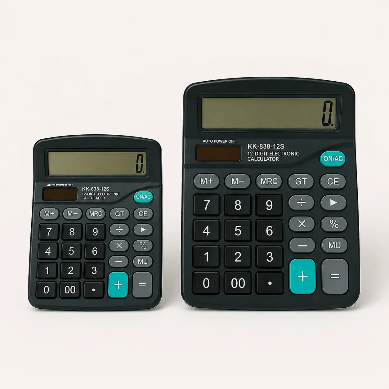 12-Digit Dual-Power Calculator